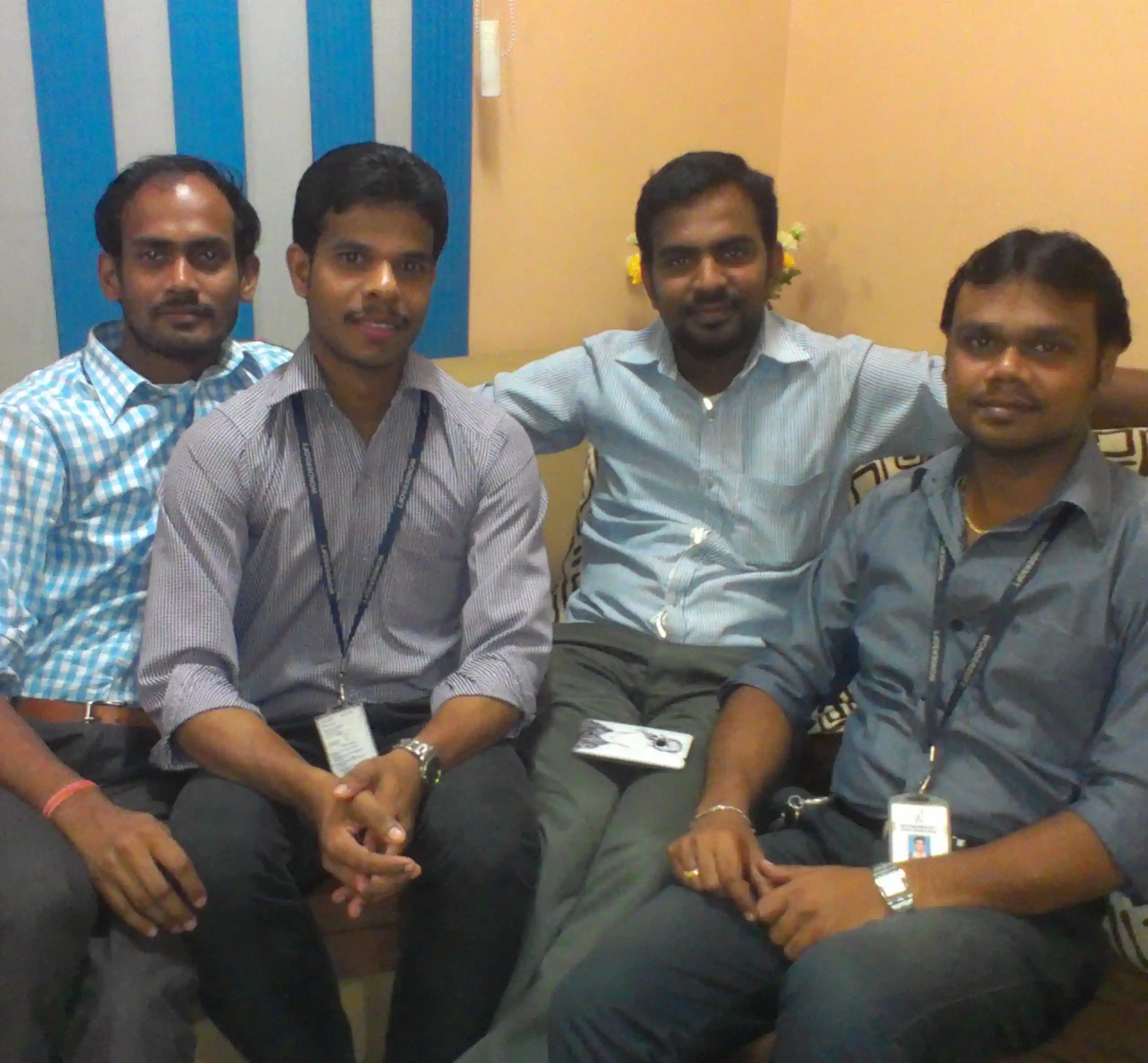 Martin with old office mates