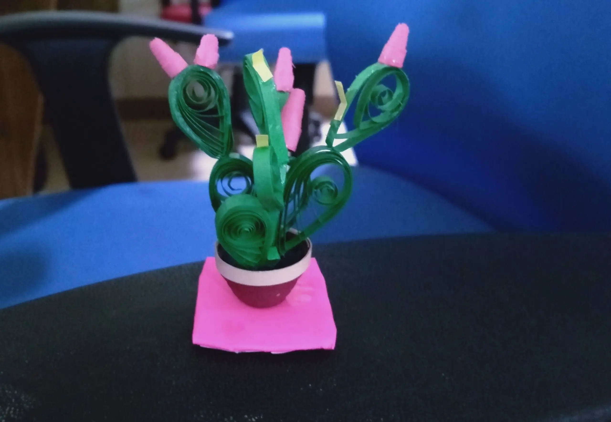 Mehala Palanisamy Handmade Paper Flower Vase
