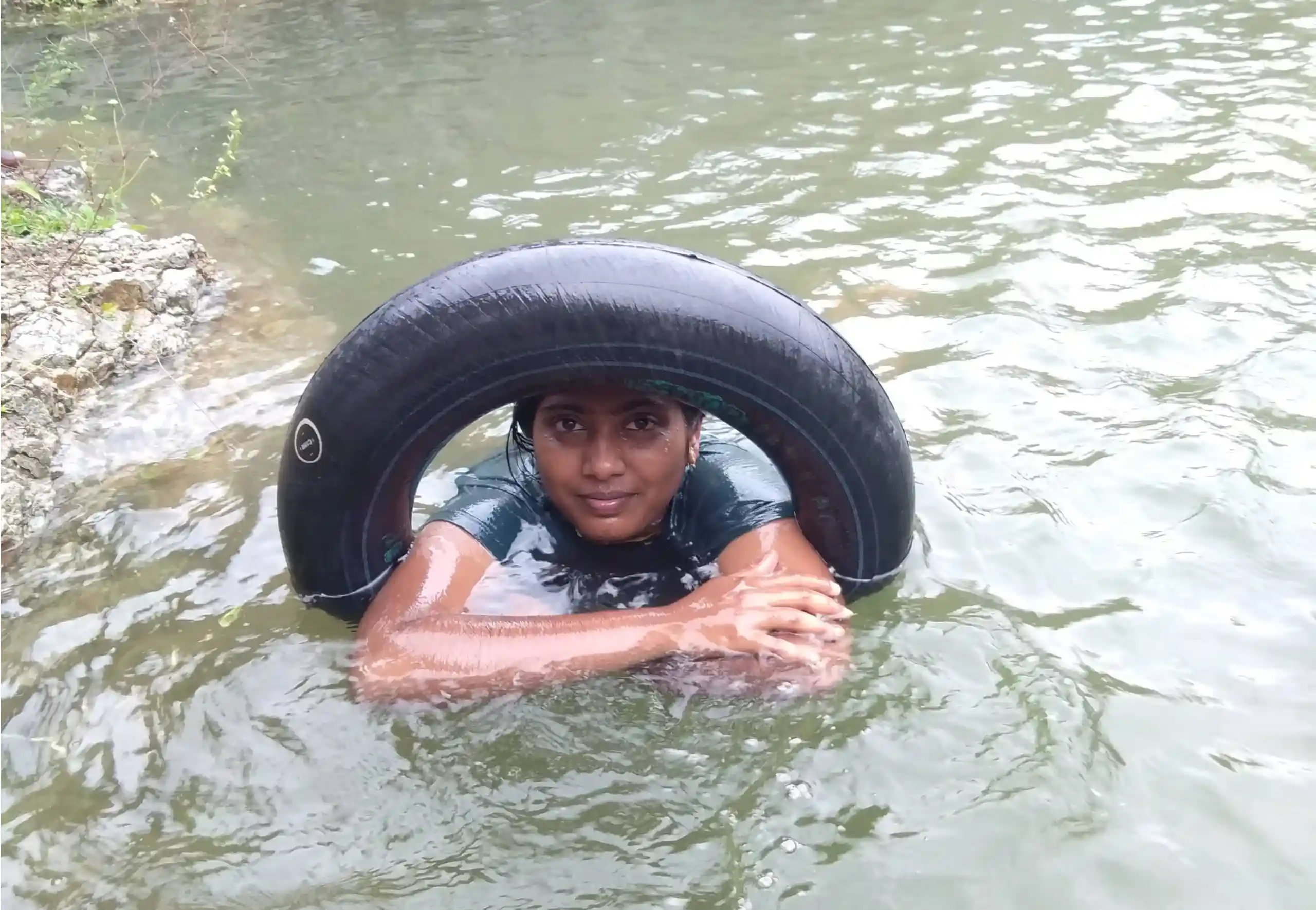 Mehala Palanisamy During River Tubing
