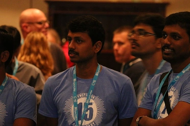 Meikanda Nayanar standing in an event