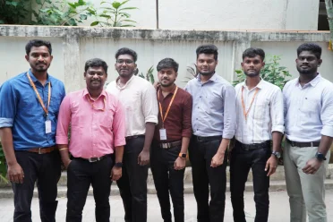 Mohamed Ismail with office friends in office
