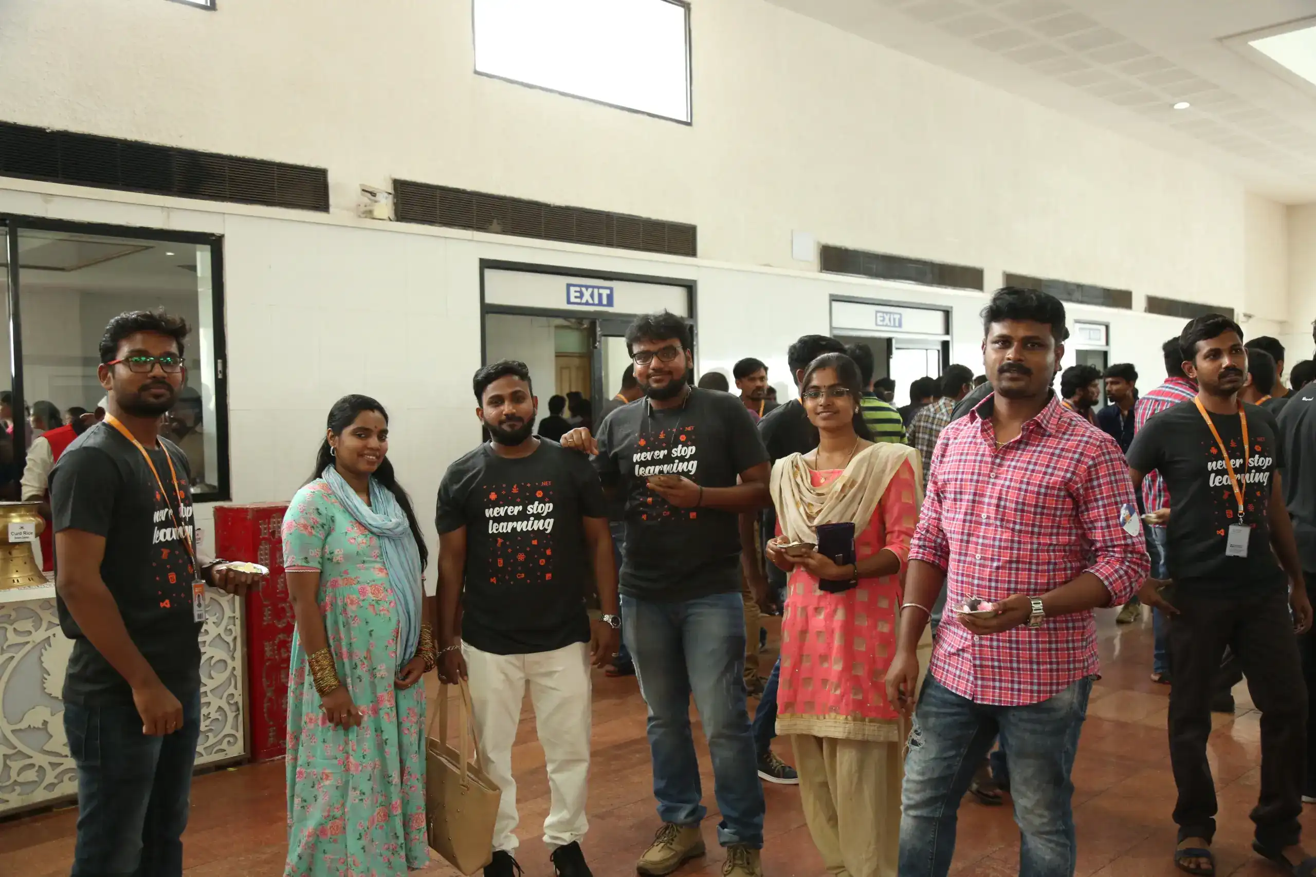 Mohan chandran with his friends in old next event