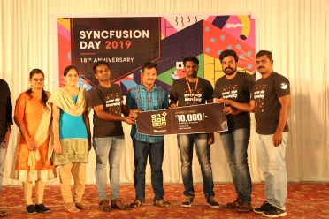 Mohanaselvam Jothi With Syncfusion Team