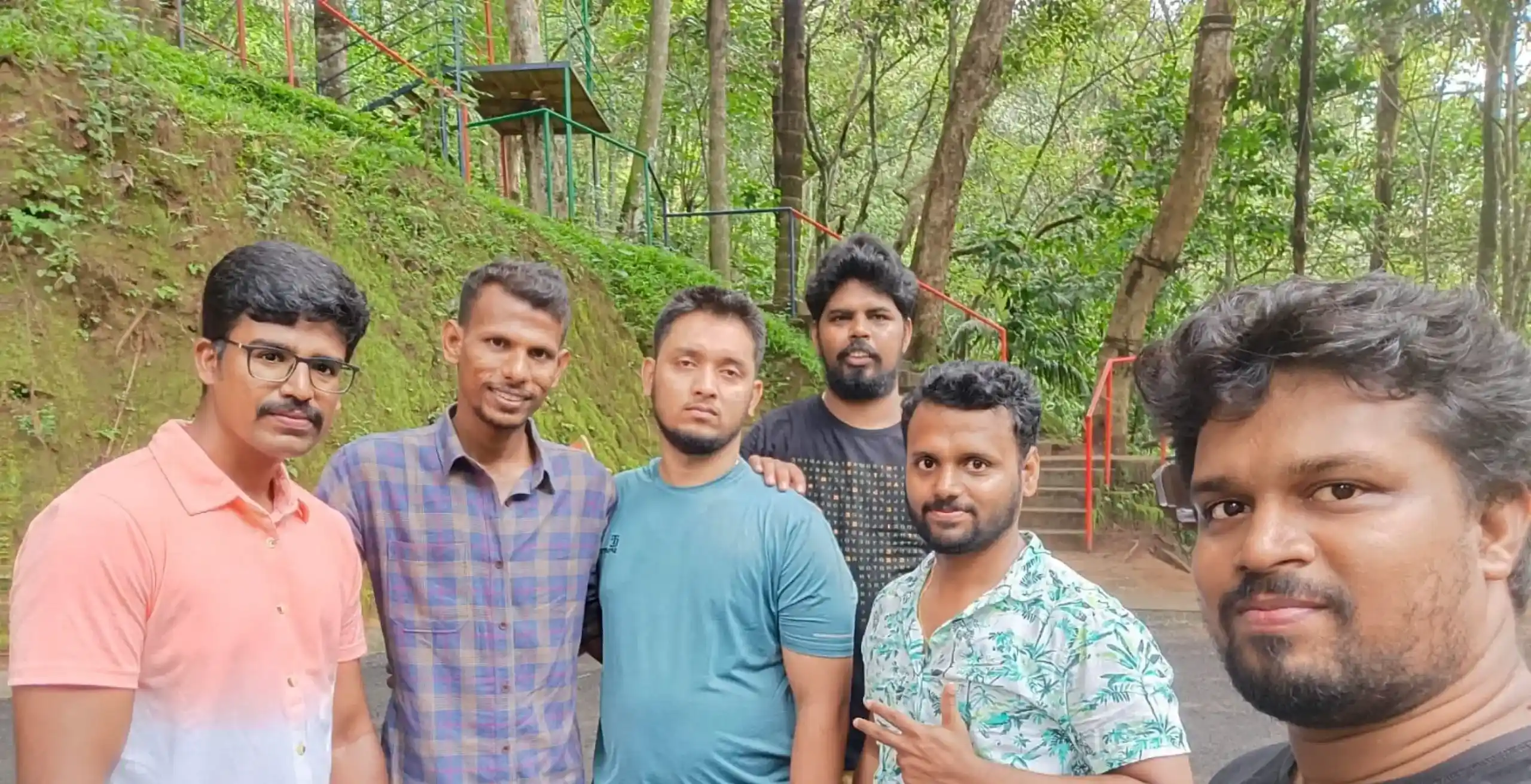 Muneesh kumar with friends in mountain