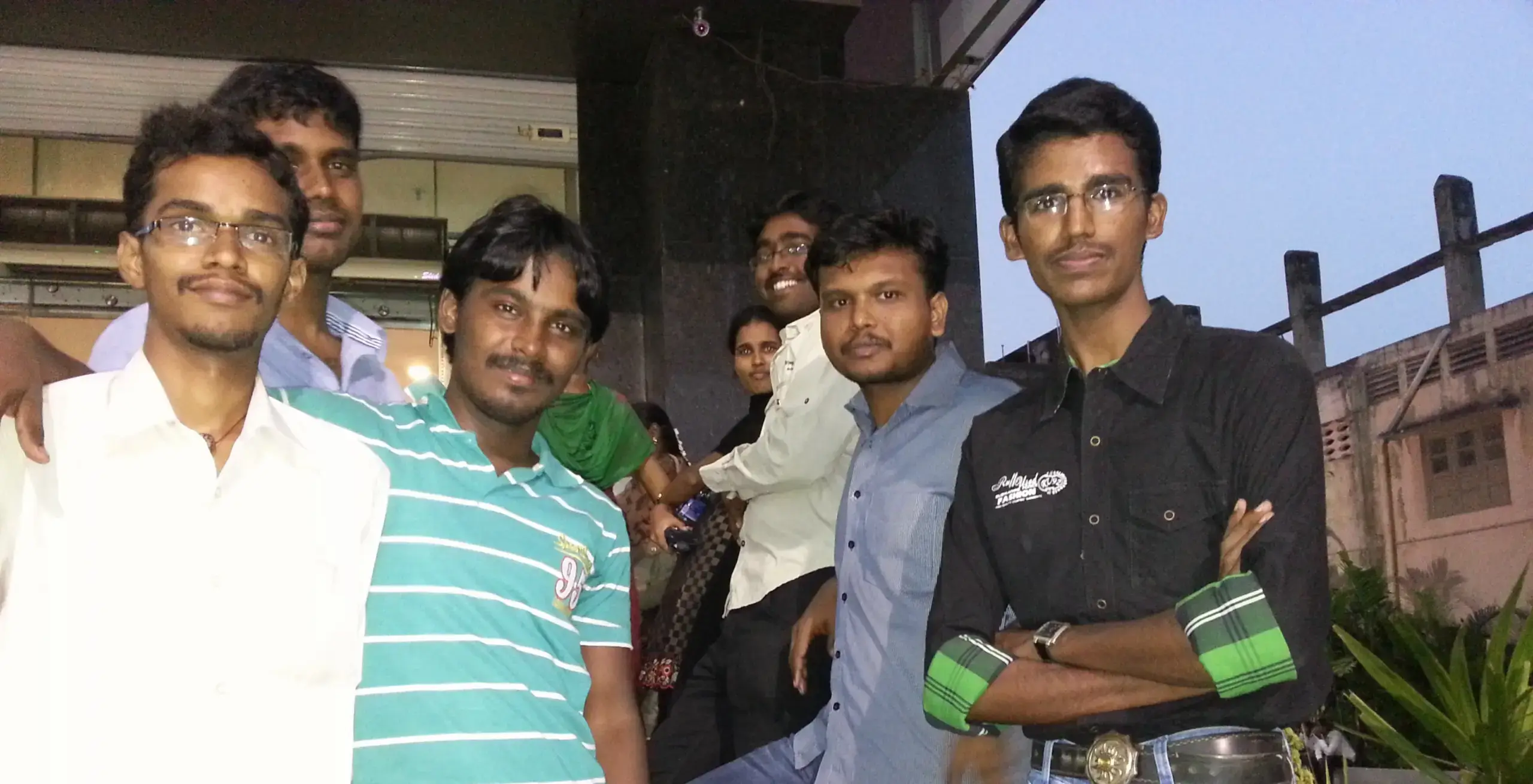 Muneesh kumar with his friends took in old camera