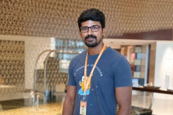 Muneesh kumar with syncfusion id card
