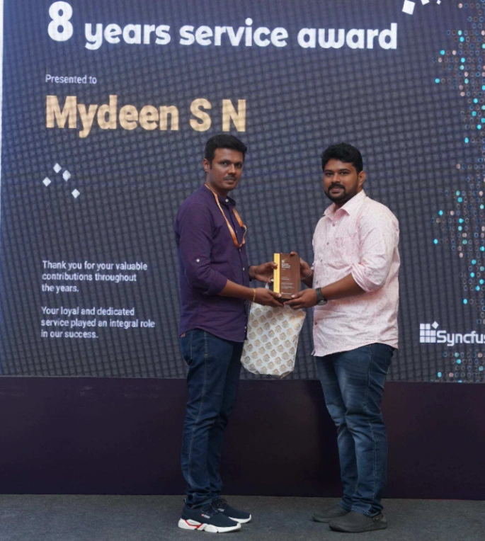 Mydeen SN Award From Vijay