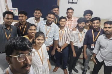 Navaneetha Kannan Sudalai Muthu With Office Team Members