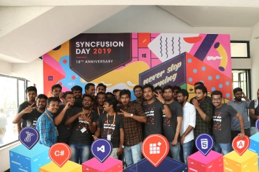 Navaneetha Kannan Sudalai Muthu With Syncfusion Day Participants