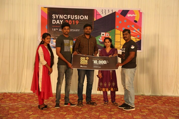 Navaneetha Kannan Sudalai Muthu With Syncfusion Team
