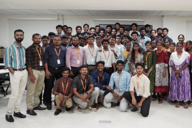 Neelakandan Kannan With Office Team Members