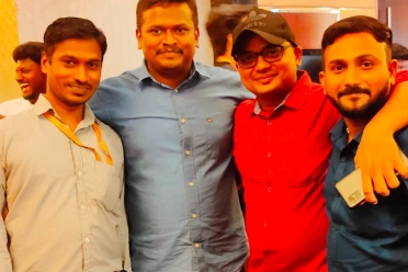 Neelakandan Kannan With Syncfusion Colleagues