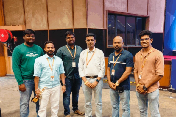 Nijamudeen Mohamed Sulaiman with Next event team members