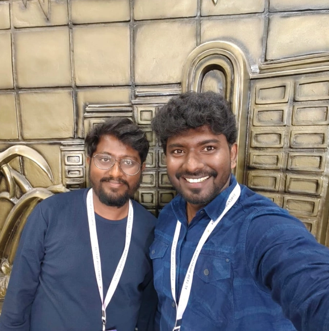 rajendran murugan with his friend