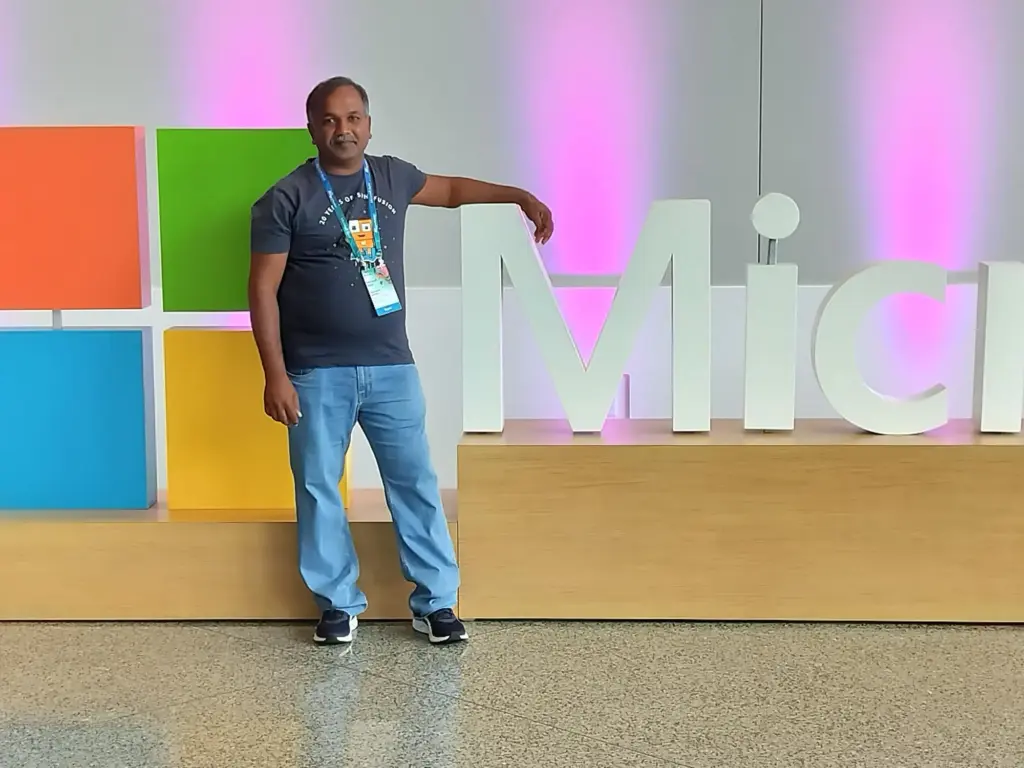 Rajendran Rathinam at Microsoft Display
