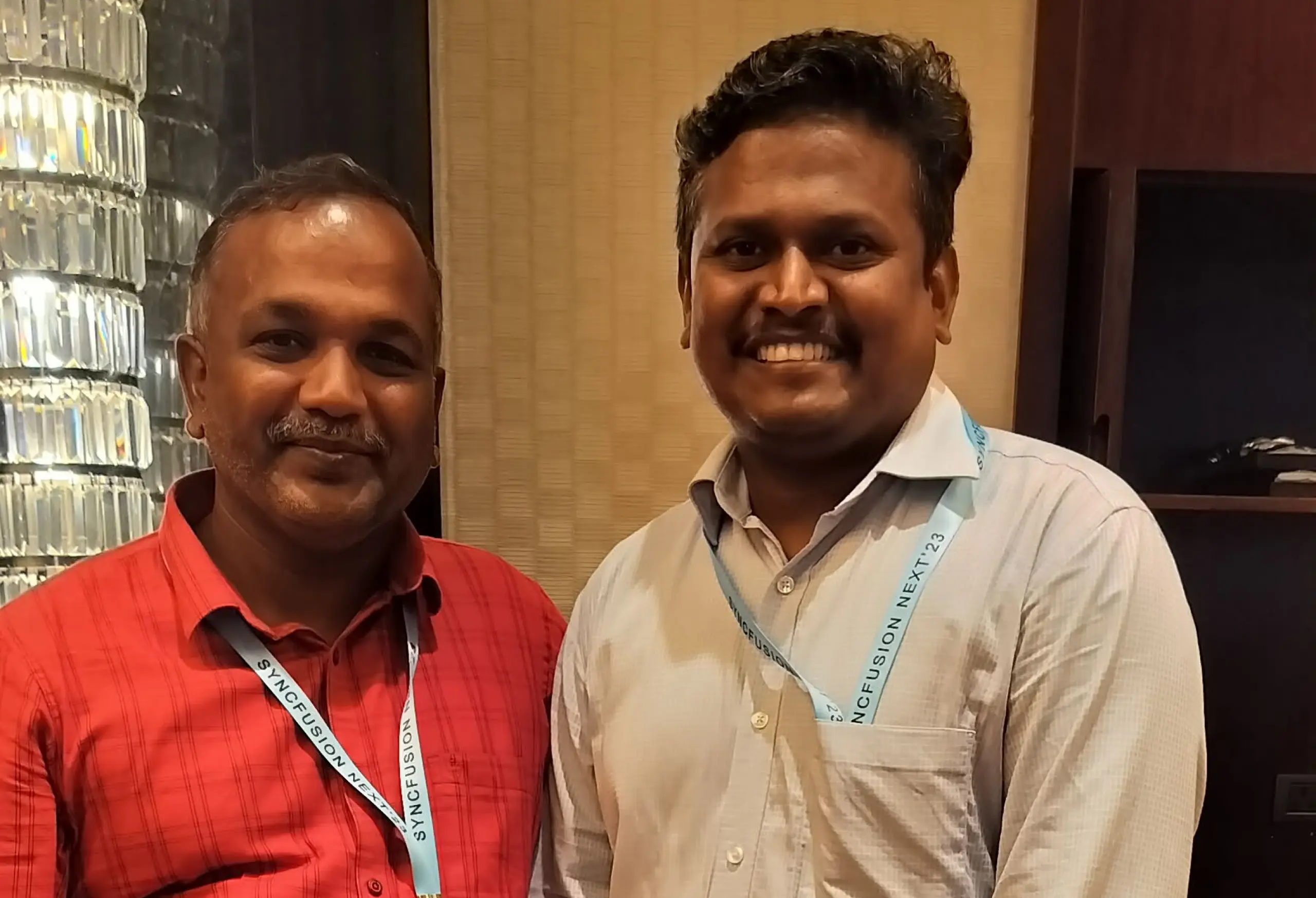 Rajendran Rathinam with Colleague at Event