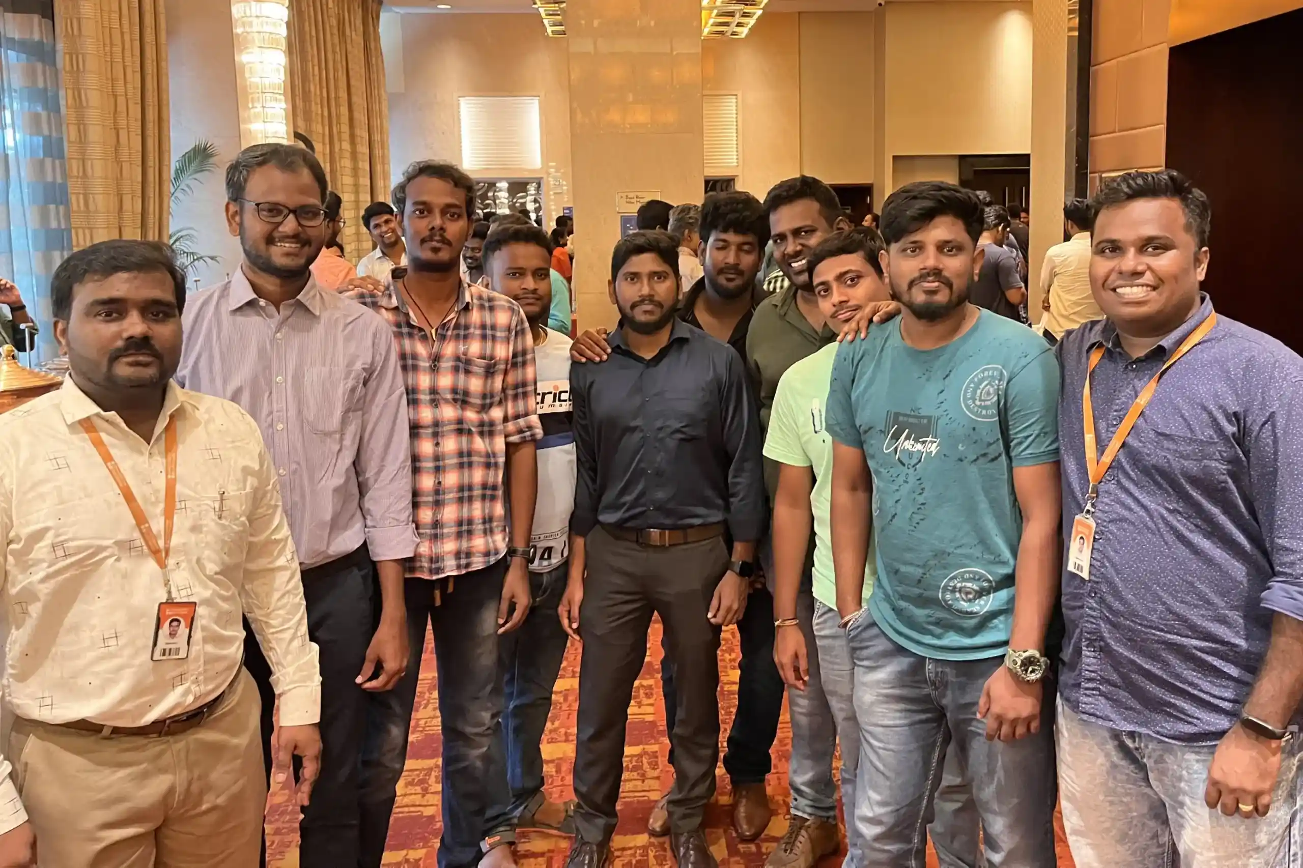 Rajendran SP with Team