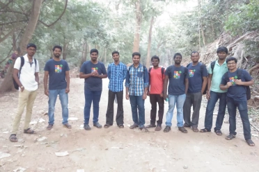 Ramesh Thangaraj With Friends At Hill Station