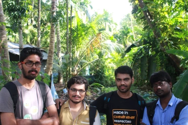 Ramesh Thangaraj With Friends Outside
