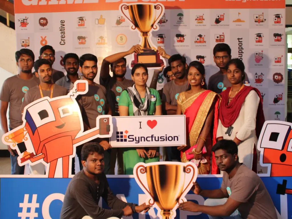 Ramesh Thangaraj With Hackathon Team