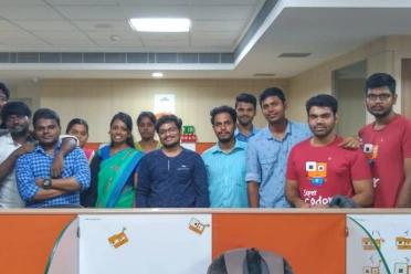 Ramesh Thangaraj With Team Members At Syncfusion