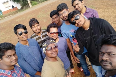 Ravi Kumar Gurunathan with friends