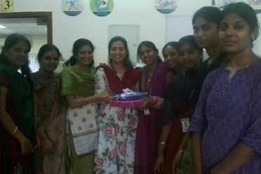 Regina Mary Rayappan Appreciation With Team At Syncfusion