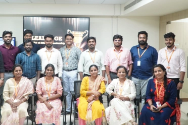 Regina Mary Rayappan With Department Members