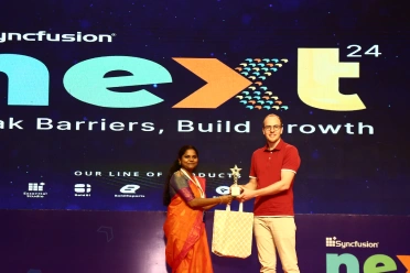 Renuka Nagapooshnam Receiving Award At Next Event