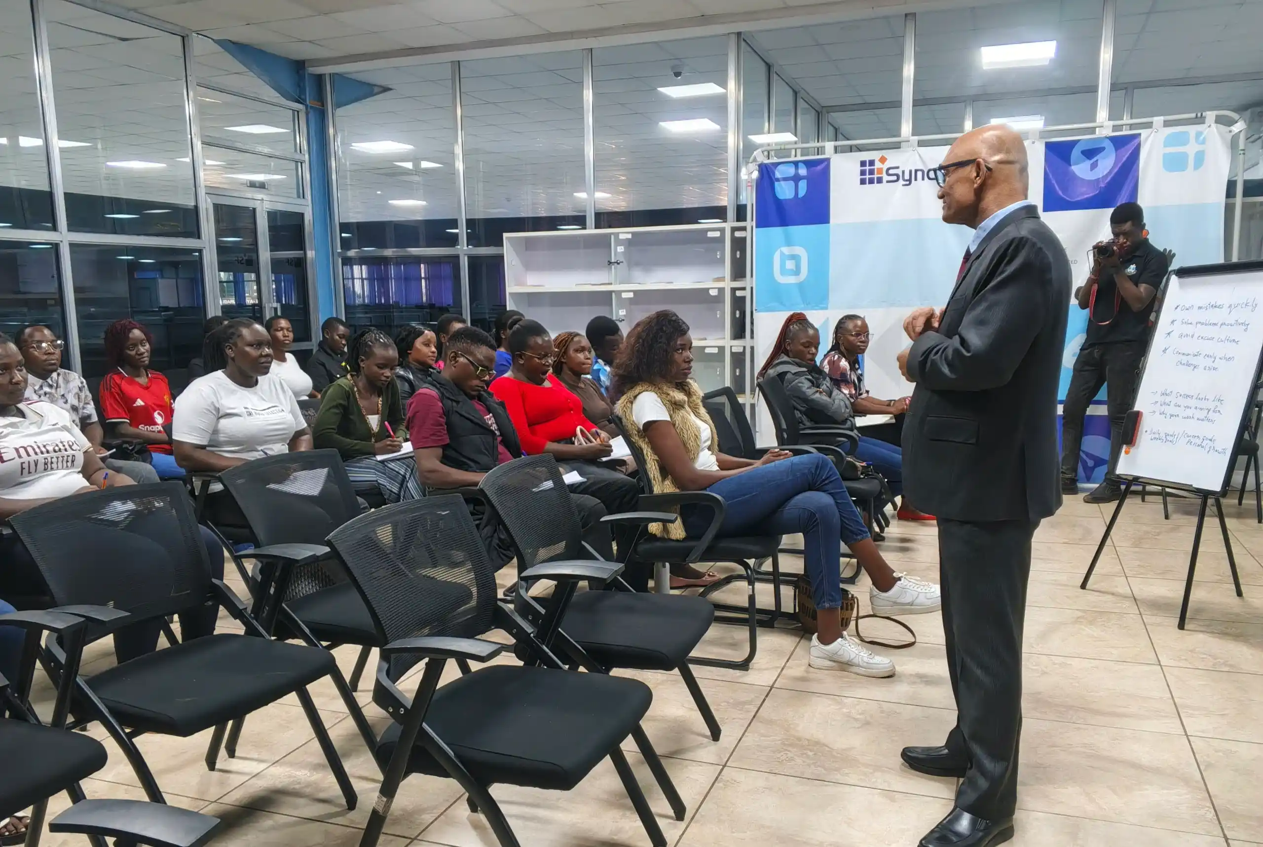 Rudolph Melvin Mathias Addressing an Audience