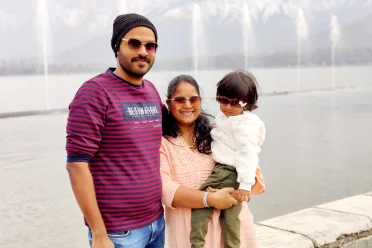 Sangeetha Parameswaran with family