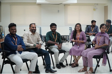 Saravanan ganesan with team in meetup