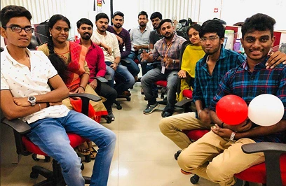 Sasi kumar with team in meet up