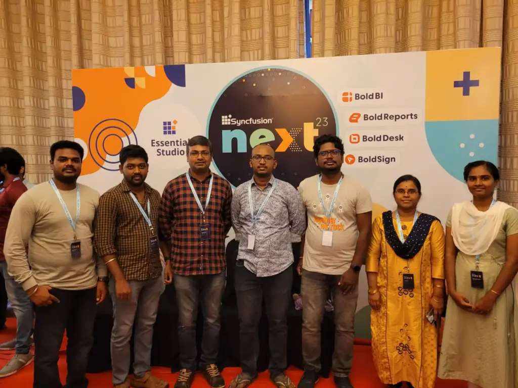 Sastha Prathap Selvam NEXT Event Team