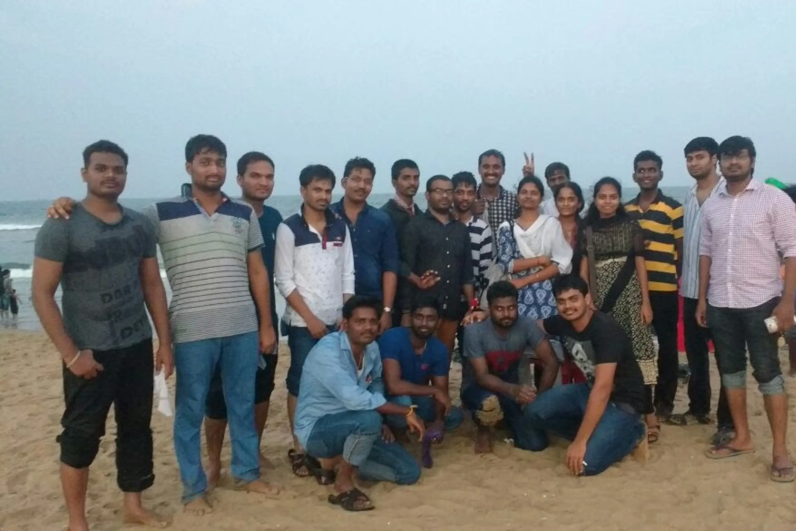 Sastha Prathap Selvam Team Outing at Beach