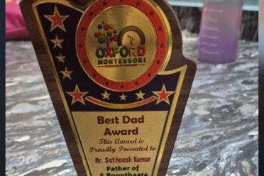 Satheesh Kumar Kalimuthu Best Dad Award
