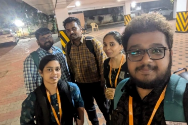 Satheesh Kumar Kalimuthu With Colleagues After Work