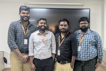 Satheesh Kumar Kalimuthu With Office Colleagues