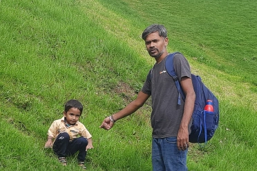 Senthilkumar with baby