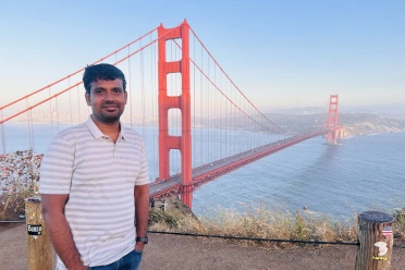 Sheik Syed Abthaheer Mohamed Ariff at Golden Gate Bridge