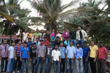 Sheik Syed Abthaheer Mohamed Ariff with friends