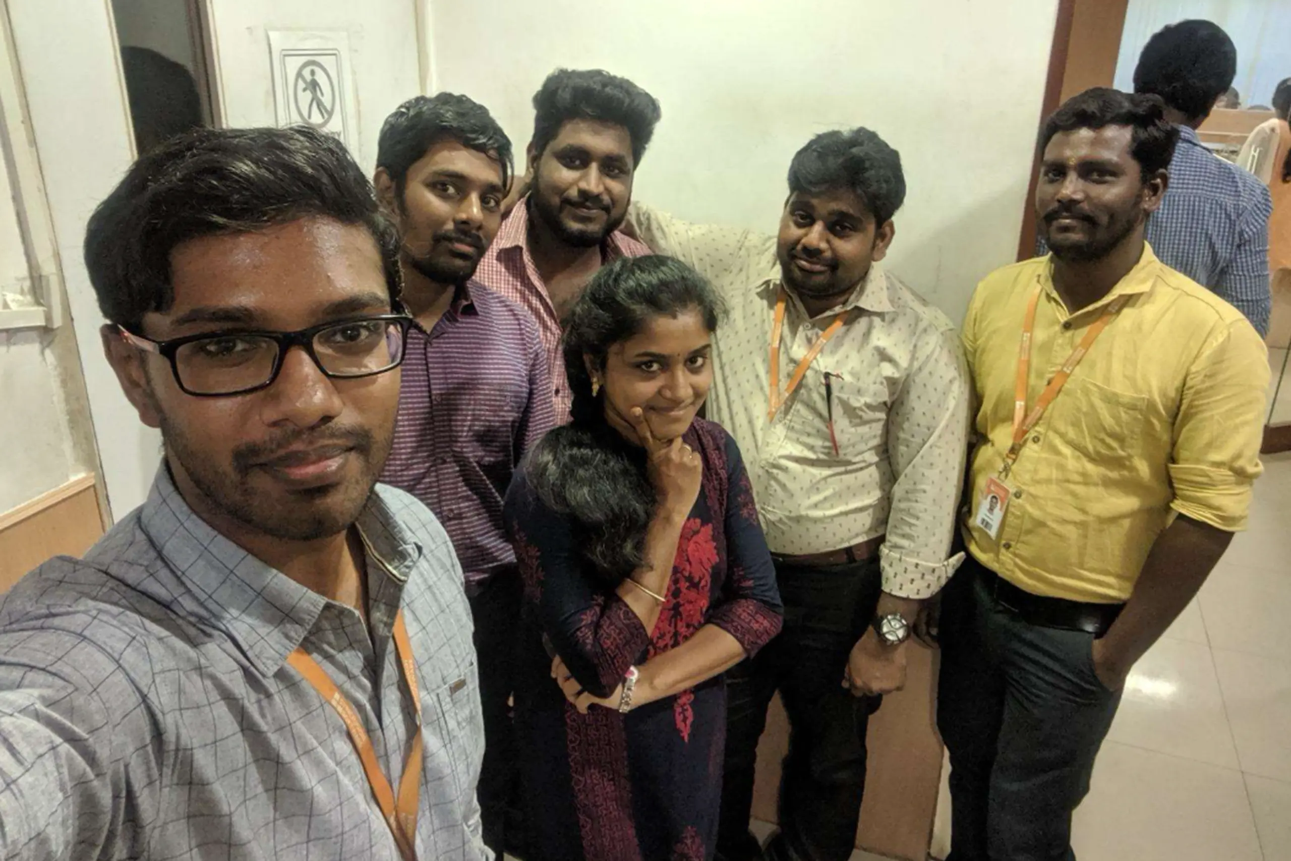 Silambarasan Ilango With Colleagues