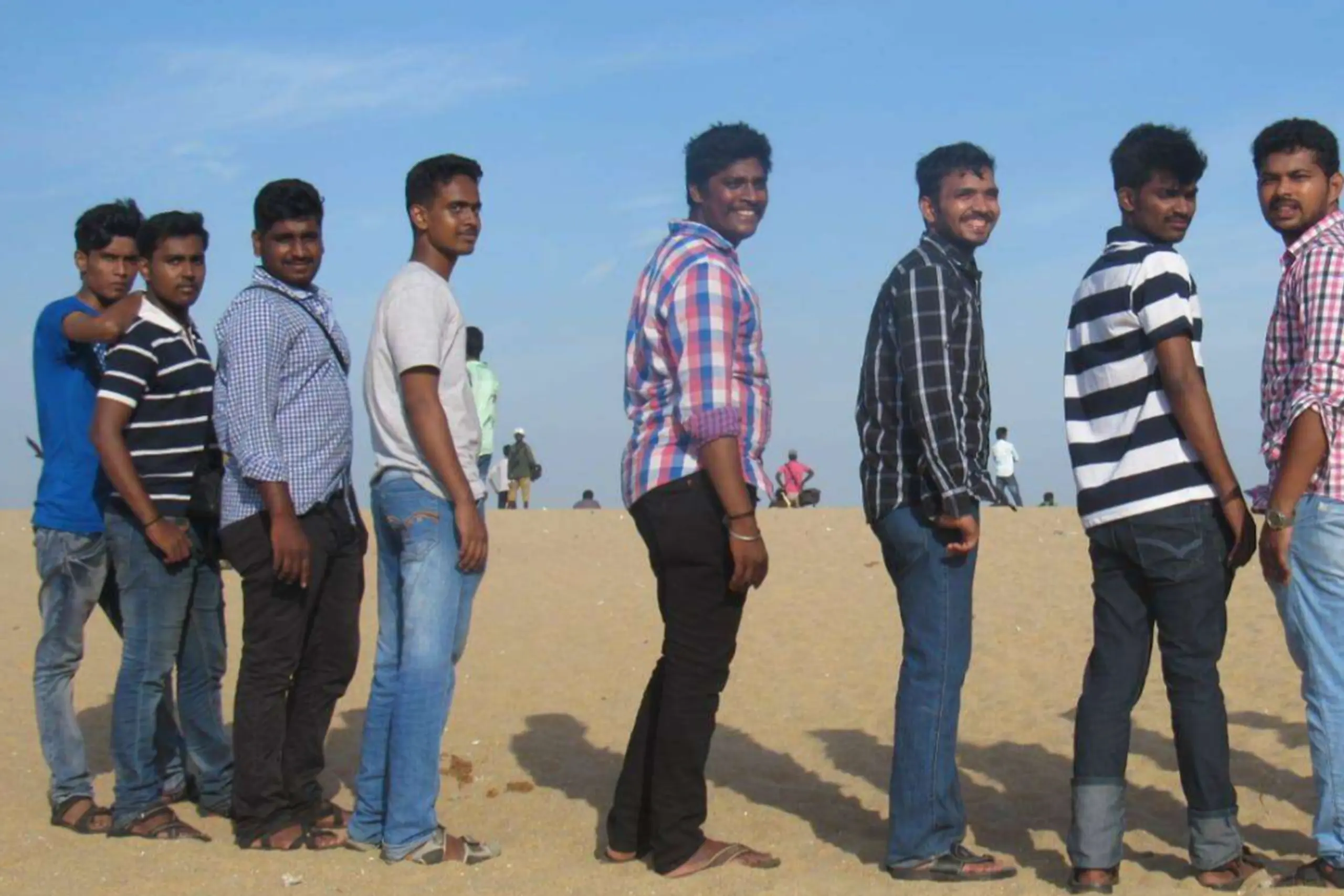 Silambarasan Ilango With Friends At Beach
