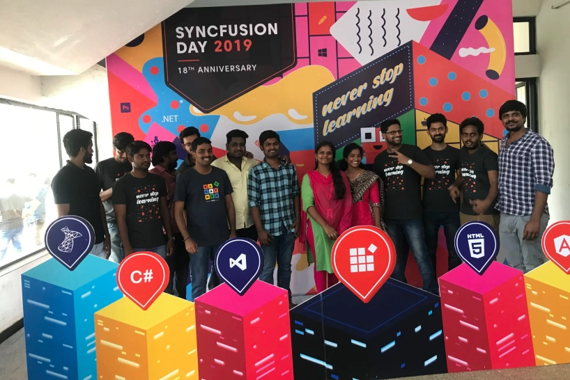 silambarasan ilango with syncfusion day participants v2
