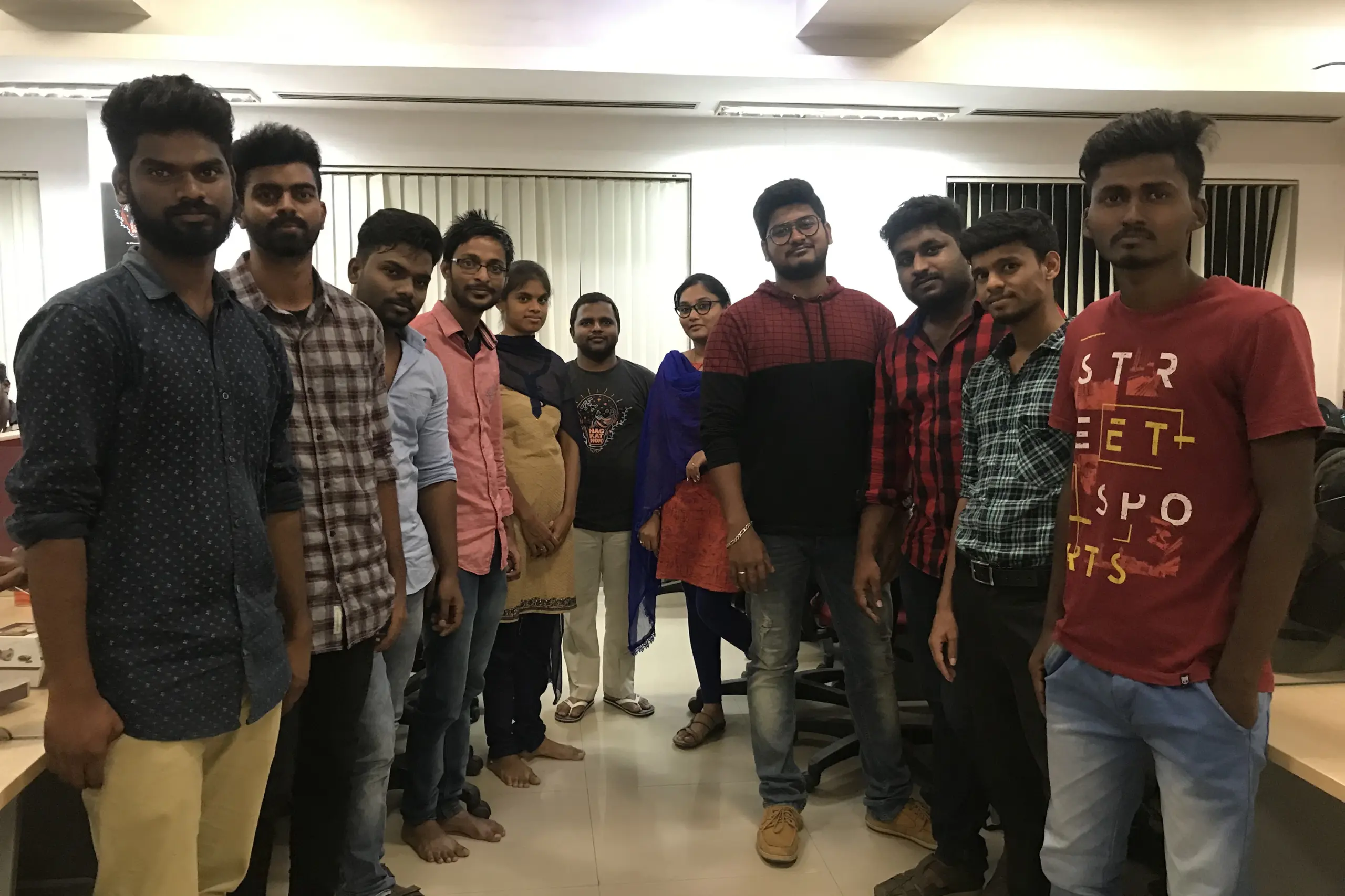 Silambarasan Ilango With Team Members