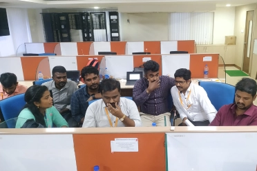 Soundara Rajan Soundara Pandian During Office Discussion