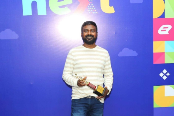 Soundara Rajan Soundara Pandian Receiving Award At Next Event
