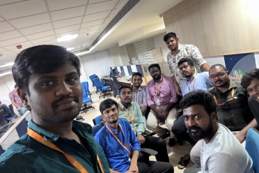 Soundara Rajan Soundara Pandian With Office Colleagues