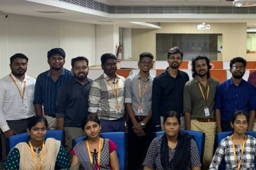 Subashini Mahendran With Team Members At Office