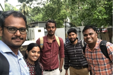 Suresh Ram Chandrasekaran With Friends At Outside